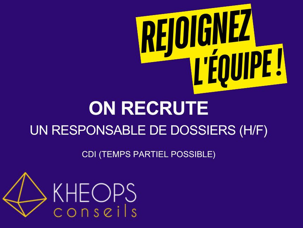 Responsable de dossiers (H/F)